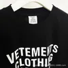 2023SS Vetements T-shirts VTM överdimensionerad t-shirt för män 7 Språk tryckt lös casual t-shirt Casual Men's Loose Tee