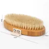 Body Brush Bath Natural Boar Brestle Organic Dry Hud Body Brush Bamboo Wet Back Shower Borstes Exfoliating Badborste FY3787