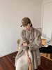 Womens Fur Faux Fur HDHOHR Real Mink Fur Coats Mulheres Moda High Grade Whole Fur Mulheres Casaco Inverno Grosso Quente Real Mink Fur Jackets Femal 230920