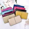 Portefeuilles Vintage Oil Wax Leer Lederen Zipper Dames Wallet Vrouwelijk Grote capaciteit Handtassen For Women Ladies Polsband eenvoudige kaarthouder