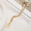 Charm Armbanden Goud Kleur Vlinder Voor Vrouwen Hip Hop Dubbellaags Parel Ronde Kraal Kettingen Armband Mode-sieraden Pulseras Mujer