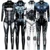 Catsuit-kostuums Robot Punk Jumpsuit Catsuit Sexy vrouwen Cosplaykostuums Cyberpunk Zentai Halloween-bodysuit