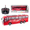 ElectricRC Car 130 Rc Bus Electric Remote Control Car with Light Tour Bus School City Model 27Mhz Radio Controlled Machine Toys for Boys Kids 230921