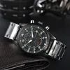 Zegarki na nadgarstki dla 2024 Nowe zegarki męskie pięć igieł wszystkie targi kwarcowe Watch Wysokiej jakości najlepsza luksusowa marka chronograph zegar stalowy i skórzany pasek mody Styl mody