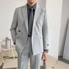 Männer Anzüge 2023 Mode Lässig Lose Männer Koreanischen Stil Herbst Langarm Formale Business-Blazer Femme Kleidung W447