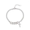 Charm Armelets Fashion Link Chain Cross Armeletbangle For Women Lovely Elegant Party Jewelry Gift Pulseras E235