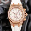 Mens Diamond Watch Full Diamond Quartz Mechanical Movement Watch 42mm Waterproof Fashion Business Wristwatches Luxury