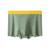 Onderbroek Naadloos ondergoed Heren boxershorts Sexy shorts U bolle buidel Trunks Ademende jeugd platte boxers