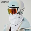 Lunettes de ski VECTOR Lunettes magnétiques double couche Protection UV400 Anti-buée Snowboard pour hommes femmes Résistance aux chocs avec masque 230921