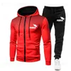 Trainingsanzüge für Herren Herbst Herren Trainingsanzug Anzug Reißverschluss Hoodie + Hose 2-teiliges Set Herrenbekleidung Jogging Sportset Casual Fitness Gym Sportbekleidung 2023 T230921