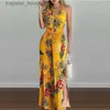 Women's Jumpsuits Rompers Elegant High Jumpsuit For Woman Long Pants 2023 Summer Vacation Sexy Casual Bodysuits Female Printed Strap Beach Bohemian Trouse L230921