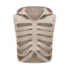 Women's Vests Halloween Skeleton Hoodie Gilet Women Men Sleeveless Sweatshirt Hooded Vest Party Cosplay Costumes