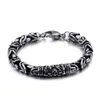 Link Kette Mode Vintage Stil Viking Armband Handgelenk Silber Farbe Charme Schädel Für Männer Jewelry296Z