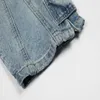 High Street Vibe Style Split Thread Pant Hem Zipper Adjustable Washable Straight Leg Jeansw7pa