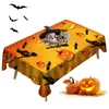 Nappe rectangulaire pour Halloween, décorations de table, lavable et imperméable, rectangulaire, 55,1 x 70,8 pouces