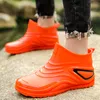 Rain Boots Men's Work Chef Shoes Outdior Non-Slip Light Meaning Shoes Shaxi Fishing Rain Boots متين مقاوم للماء أحذية الصيد 230920