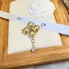 18k Gouden Stempel Ch Broche Merk Desinger Keltische Sieraden Vrouwen Merk Letter Pin Broches Vintage Mode Europa liefhebbers Bruiloft Jurk accessoires Cadeau Met Doos