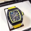 RicharMilles Uhr Tourbillon Schweizer Uhrwerk Mechanische Top-Qualität Uhren Armbanduhr Damen Herren Serie Carbon Fiber RM030 CasualWN-ZYPF