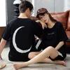 Vêtements de nuit pour hommes 2023 Mode coréenne Couples Coton Été Pyjamas courts Ensemble Femmes Vêtements de maison Vêtements de détente décontractés pour les jeunes