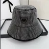 Full Rhinestone Bucket Hat For Women Bling Foldbara Caps Black Fisherman Hats Beach Sun Visor Wide Brim Caps Folding Ladies Bowler