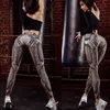 Kvinnor Snake Tryckt sexiga leggings Hög midja Casual Female Slim Push Up Workout Fitness Yoga Pants Sport Gym Leggins