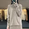 Maglioni da donna Abbigliamento donna stile cinese larghi e pullover Autunno/Inverno maglia di lana cashmere manica lunga NJ01