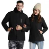 Men's Jackets Coldproof Lightweight Smooth Zipper USB Heating Coat For Daily Wear