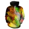 Mannen Hoodies Splash Tie Verven Mannen Vrouwen Mode 3D Gedrukt Sweatshirt Trui Herfst Winter Hip Hop Jassen Unisex Kleding