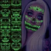 Andra tatueringsmaterial 2023 Halloween Luminous Sticker Face Ghost Festival ärr Två färgflickor klistermärken utgör 230921