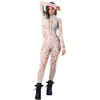 Catsuit Costumes noir mains toucher brillant paillettes paillettes combinaison Catsuit Sexy femmes Cosplay Costumes Zentai Halloween body