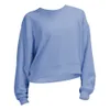 Lu-467 Sweatshirts Yoga الملابس ذات الحجم الكبير الخريف أزياء أزياء هوديز سترة الرياضة الجولة