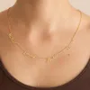 Utsökta 1-5 namn flera halsband för familjens smycken rostfritt stål anpassat arabiska typskylt hänge par gåvor267u