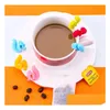 Outils de thé de café Thés Mignon Escargot Forme d'écureuil Porte-sac Sile Tasse Tasse Sachet de thé Clip Bonbons Couleur Cadeau Ensemble Bon 5 Couleurs Sn2319 Drop Dhkyk