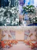 Upscale Wedding Decorations Props White Gold color S-shaped Big Wave Path Road Lead Party Stage Aisle Runner Cited Flower Shelf Supplies