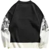 Мужские свитера, вязаный свитер Snow Mountain, мужская уличная одежда, пуловер в стиле Харадзюку, трикотаж, топы 2023, зимняя мода, винтажный джемпер