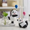 Decorative Objects Figurines Modern Accessories Cute Panda Car Decoration Office Desktop Ornament Gift 230921