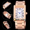 3A Watches 31mm 5200026 Extra Large A2813 Automatic Mens Watch Black Dial Roma Mark Blue Hands Rose Gold Steel Bracelet Wristwatch235S