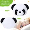 دمى أفخم 13.5 بوصة لباندا Plush Doll Toy LED LED Light Throw الوسائد المتوهجة هدية ناعمة لطيف الحيوانات المحشوة للفتيات المضيئة الصينية 230921