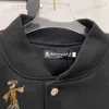 Мужские куртки Американская уличная одежда Модный бренд MMJ Куртка Классическое черное универсальное пальто Повседневная свободная повседневная бейсбольная форма для пар T230921