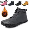 Bottes hommes femmes chaud neige hiver garder la cheville en plein air antidérapant randonnée chaussures de sport grande taille 47 homme coton baskets 230921