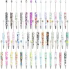 wholesale Stylos à billes léopard Stylos à bille à perles DIY Fournitures de bureau scolaires à bille rotative en plastique ZZ