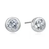 Custom Wholesale Pendiente De Moissanita 925 Stud Diamond 925 Sterling Silver Moissanite 925 Earring for Men