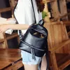 School Bags Vintage Women Backpack Designer PU Leather Female Travel Backpacks Small Preppy Style Bag For Girls Rucksack Daypack