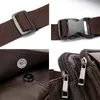 ウエストバッグNorbinus Cowhide Men's Bag Leather Leather Male Fanny Pack Hip Man Phone Poouch Levers for Men Travel230920