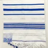 Halsdukar Talit Prayer Shawl 180 x 130 cm 70 51 tum Je Israel Tallit för Christian 230921