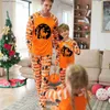 Family Matching Outfits 2023 Adults Kids Matching Outfits Halloween Party Pajamas Set Dinosaur Print 2 Pieces Suit Loungewear Soft Casual Clothing Sets T230921