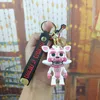 3D anime character keychain cartoon soft rubber PVC keychain Halloween favorite horror toy bear keychain student supplies