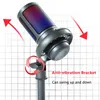 Microphones USB Microphone for Computer Recording and Streaming Mute Button Tabletop Professional Hypercardioid Microphone With RGB 230920