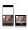 Chic Makeup Set 10 färger fullfärgad matt ögonskugga lila matt rökig ögonskugga palett slät ögon skugga vattentät