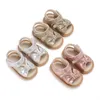 First Walkers Baby Shoes Infant Sandals Leather Rubber Flat Non-slip Soft-Sole Toddler Girl Boy Crib Size 0-18Months